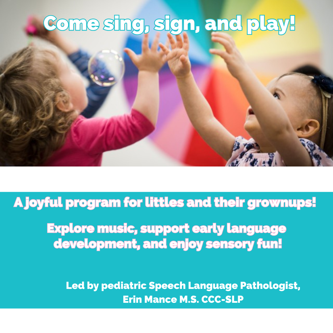 SOUTH REDONDO TOTS Tuesdays 9:15-10:15am  Happy Talk Song & Sign 8 week baby and toddler program  (JOYFUL MUSC AND ARTS)