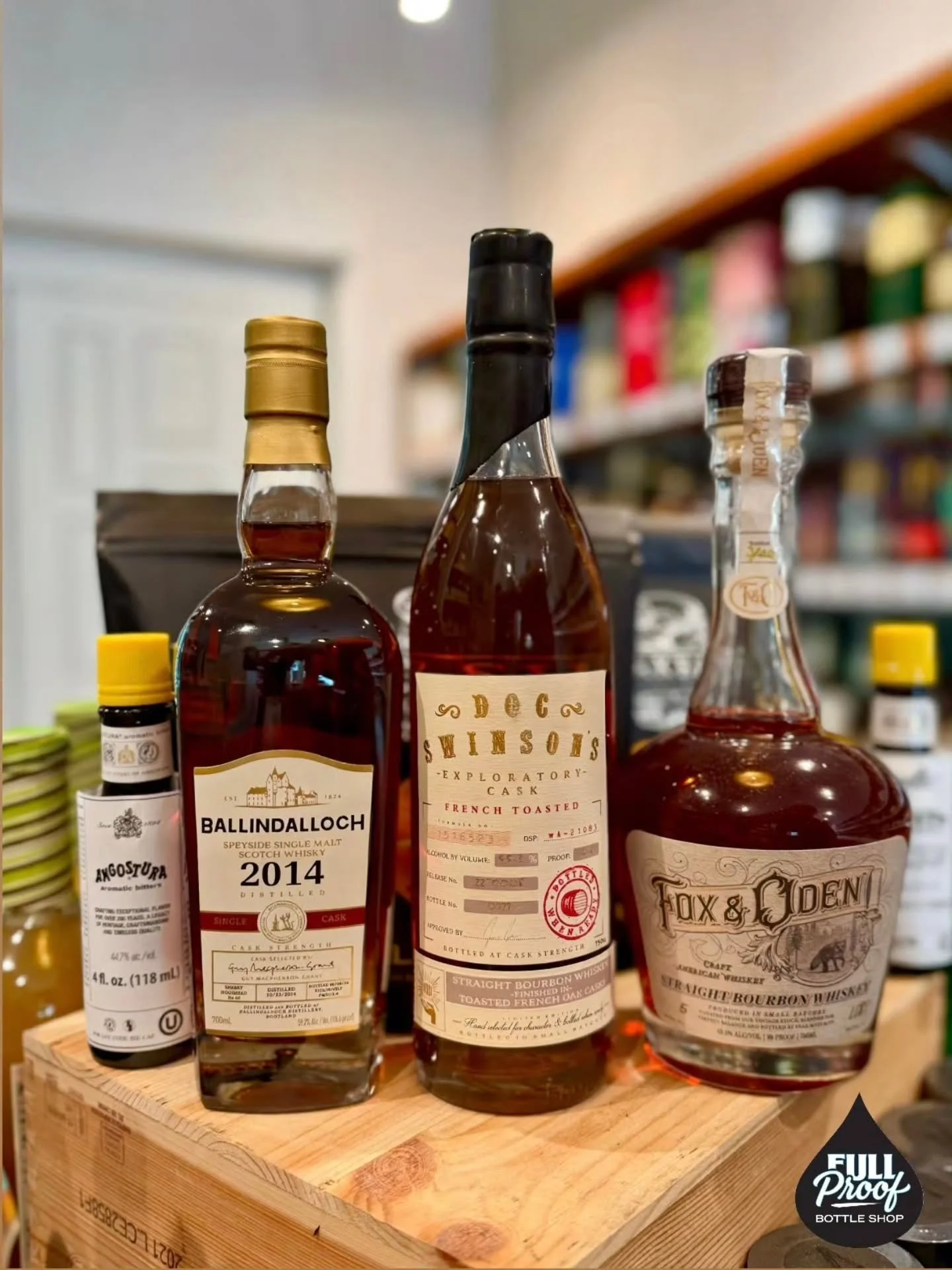 New Whiskies‼️Including the 2014 Ballindalloch Scotch @ballindallochdistillery available now at Full Proof 🥃