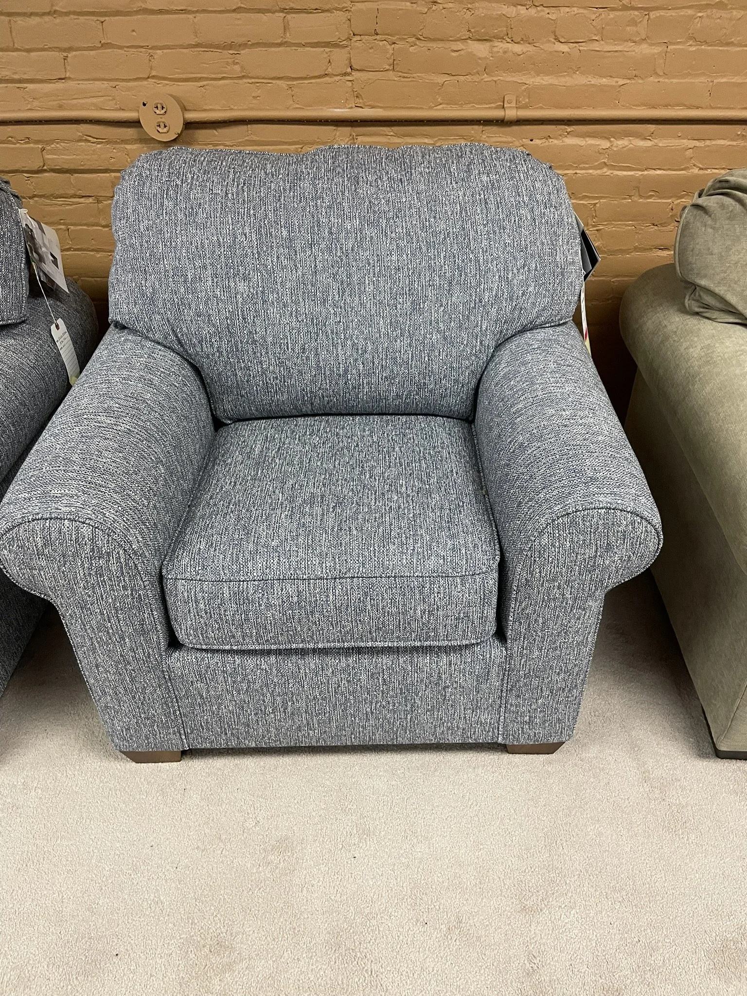 Flex Steel Chair Blue White 5535-10 F4-190 F4-191