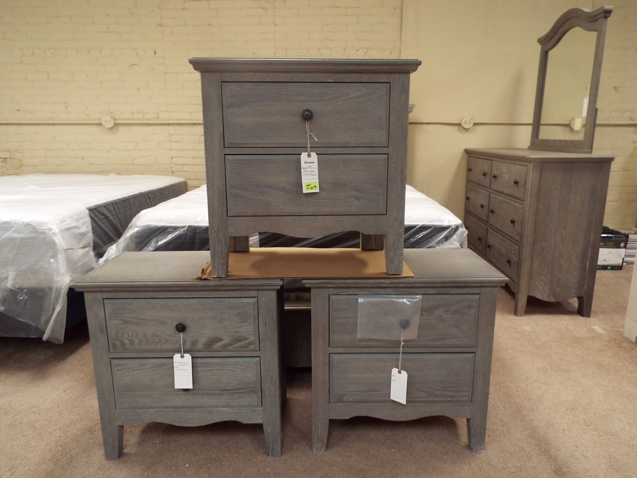 Vaughn Bassett Nightstand Gray 766-226 F3-74