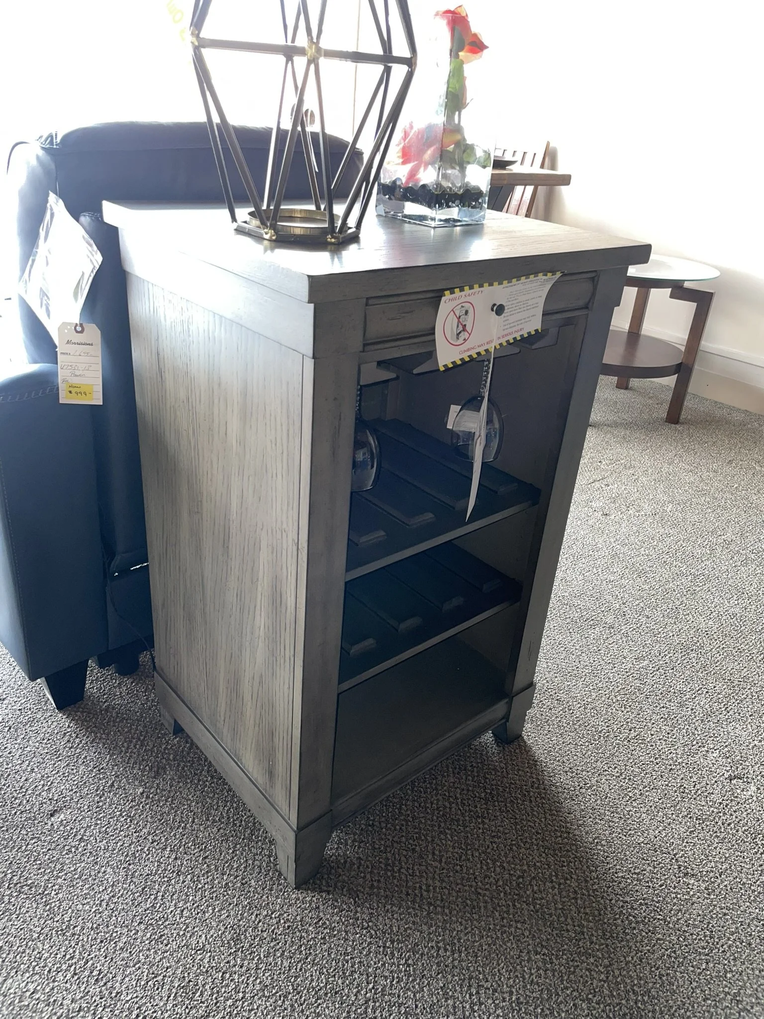 Burnard's Bar Cart 1284-520 Wine Storage Cabinet M50