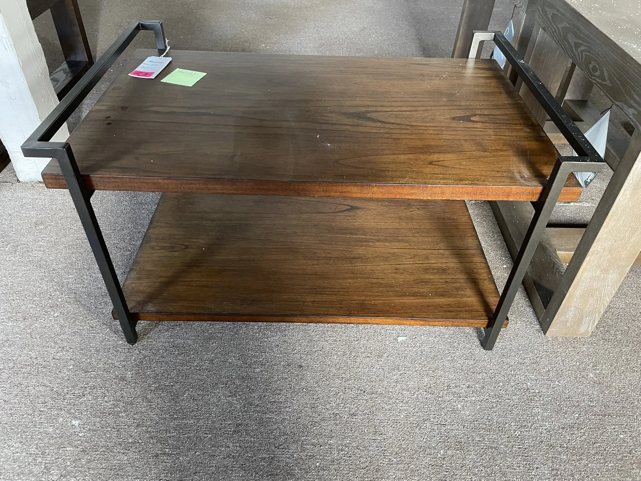 Null Coffee Table 9919-1 Metal Legs with Lower Shelf  F4-163