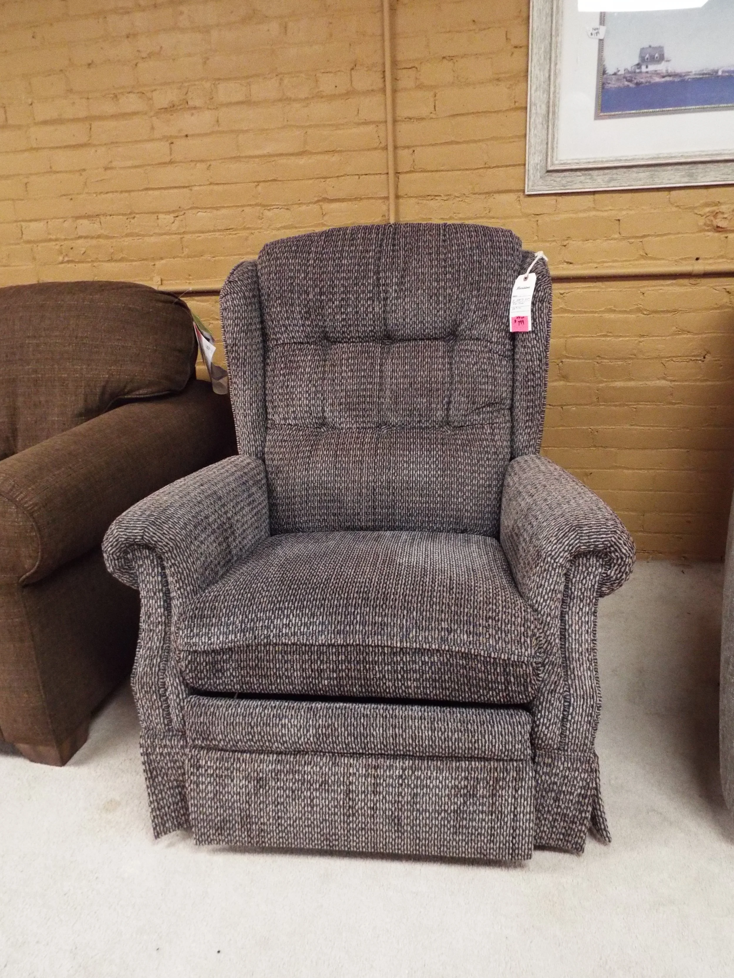 Flex Steel Manual Recliner Brown & Black S5853 50M 569-40 F4-183