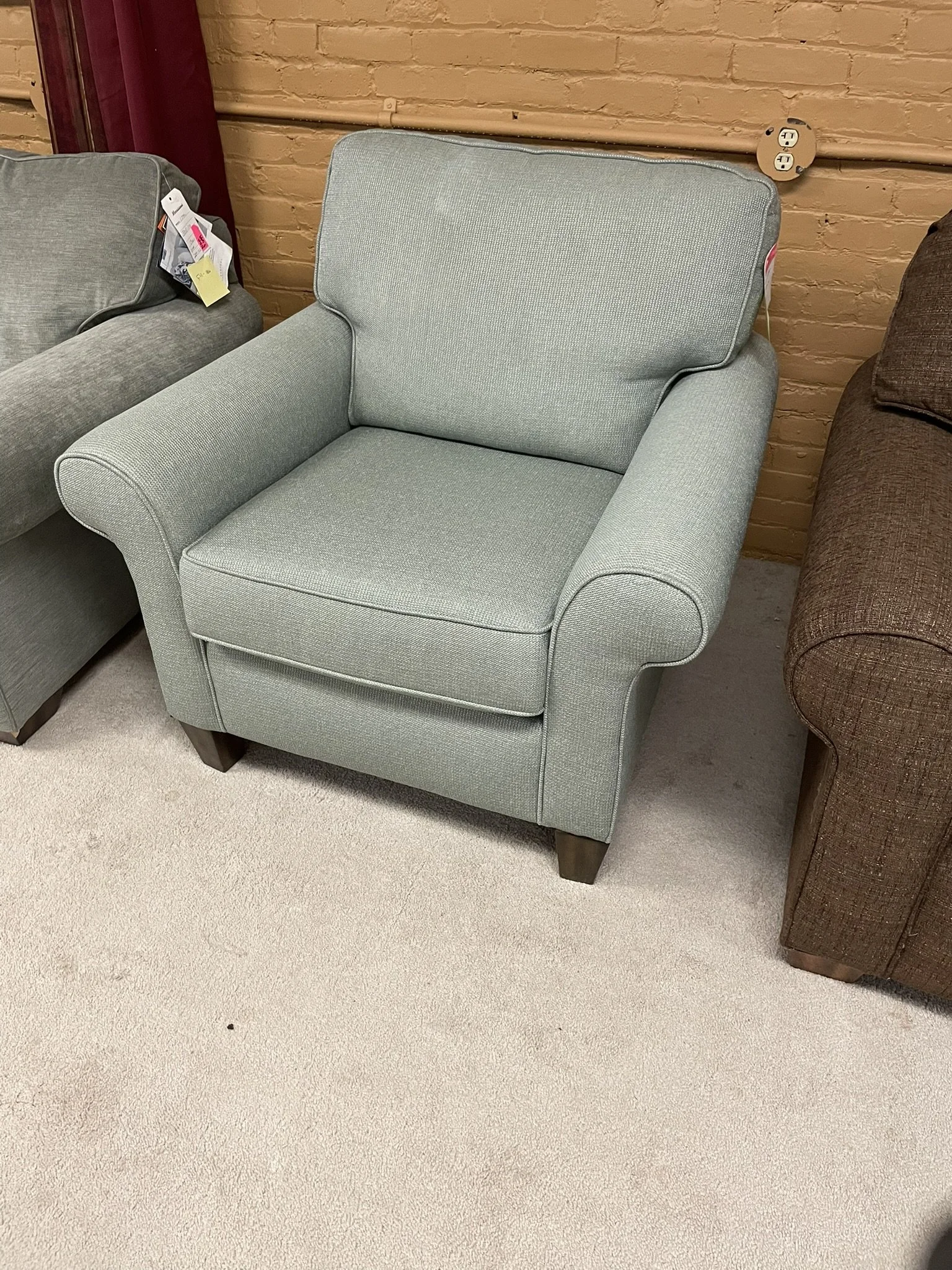 Flex Steel Chair Blue Gray 5979-10 296-42 F4-185