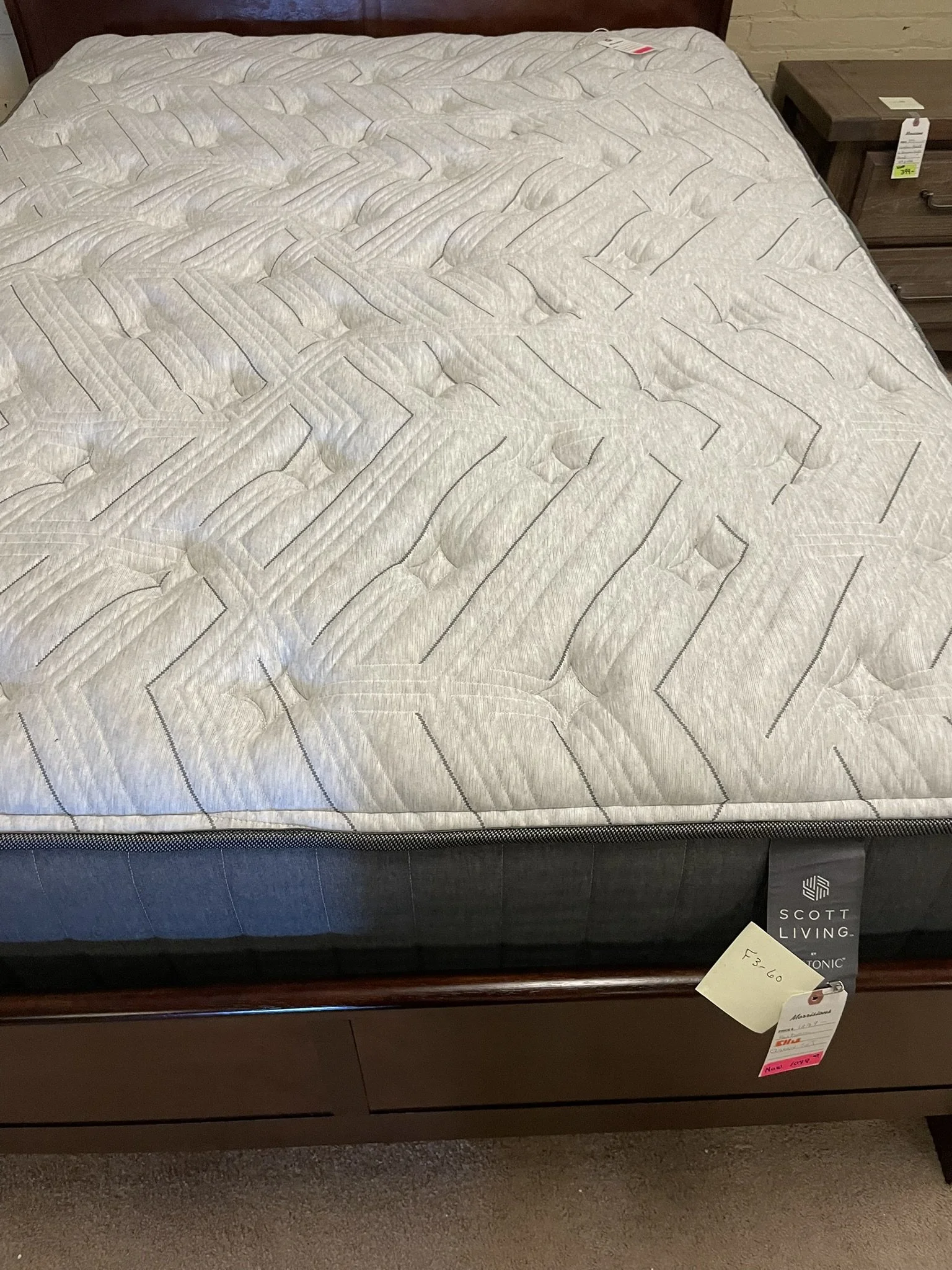 Restonic Scott Living Ellis Queen Mattress and Box Spring F3-60