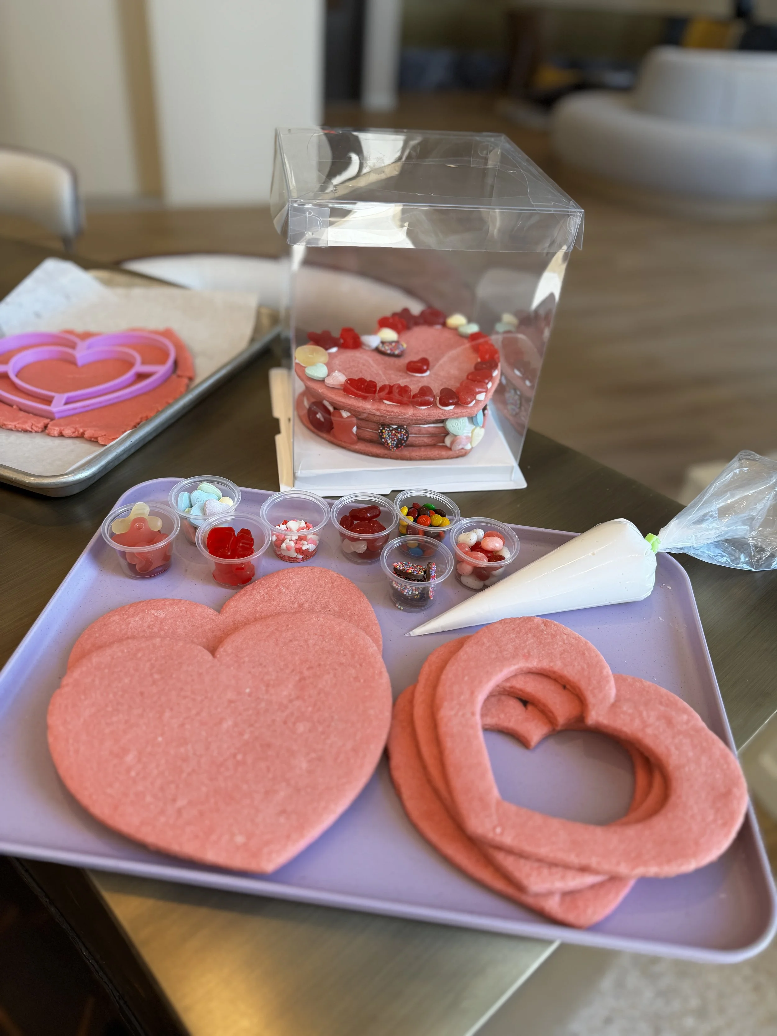 Valentine's Day Cookie Heart Box (Build +Decorate)