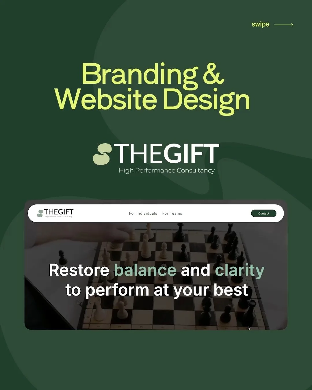 BRANDING &amp; WEBSITE DESIGN for The Gift - High Performance Consultancy

The Gift is all about help and supporting individuals or teams to reach their goals of growth and unlocking the best versions of themselves.

This design was a balance between