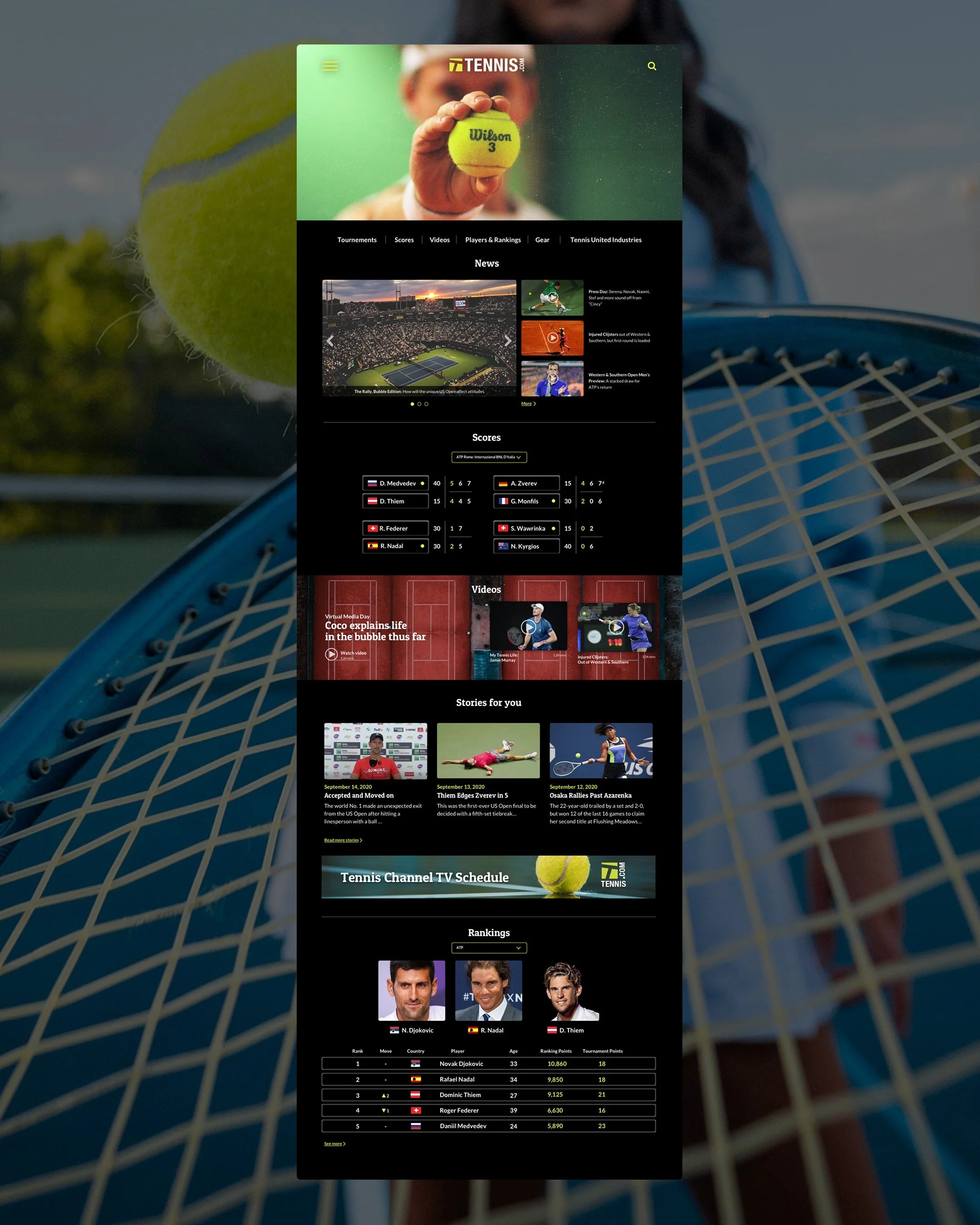 Following the end of a big 2 weeks at @rolandgarros 🎾 Here's a throwback to a redesign of the @tennischannel's website that I did in 2020 for fun during lockdown. 

Whether you're launching, growing or repositioning, I help businesses create brands 