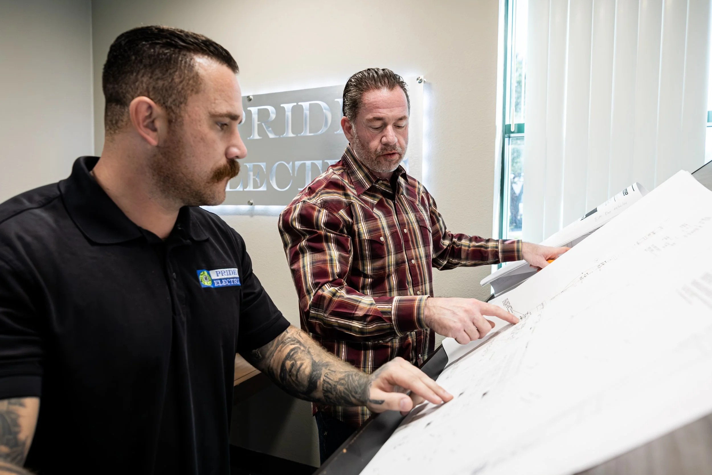 Corporate photography Ontario California building plans and execution