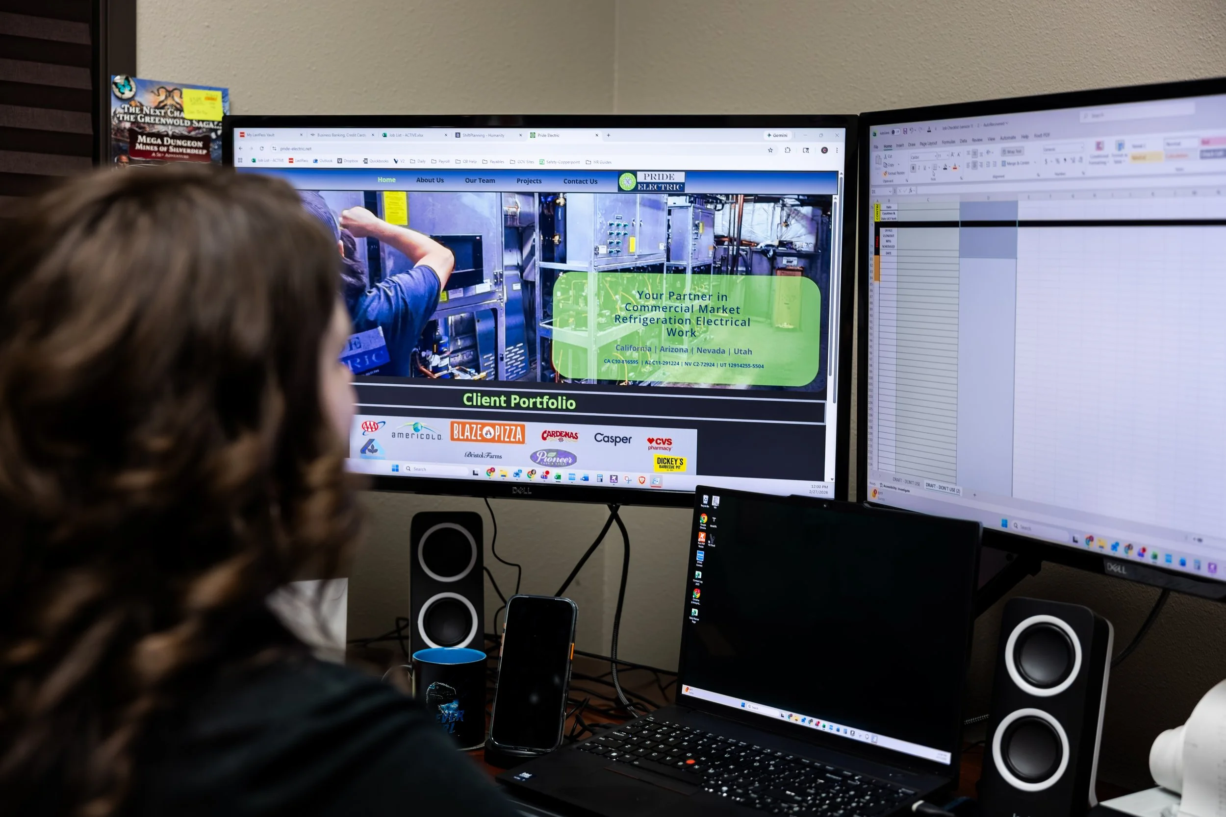 Office work in Ontario California