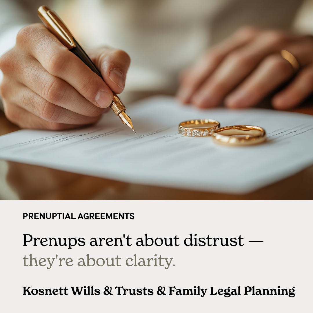 Prenups aren’t about distrust — they’re about clarity.