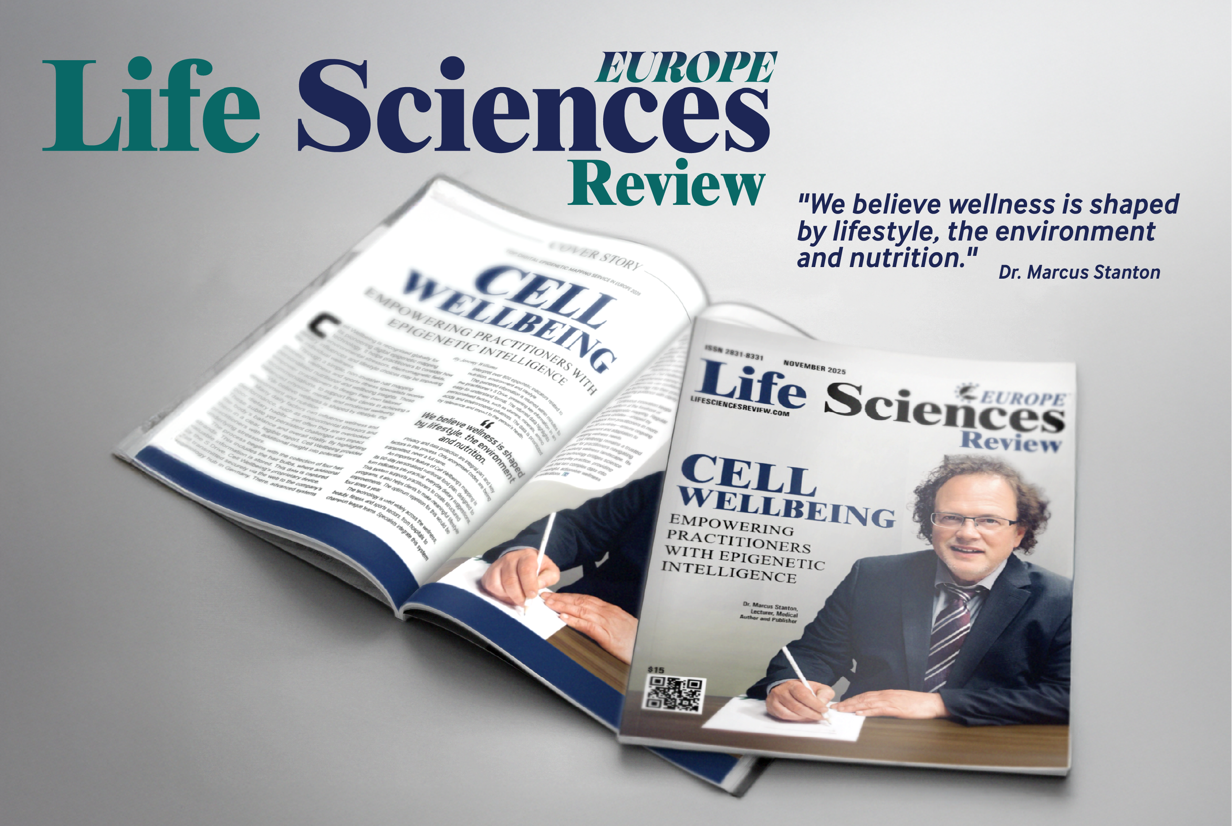 Cell Wellbeing Awarded “Top Digital Epigenetic Mapping Service in Europe 2025” by Life Sciences Review Europe