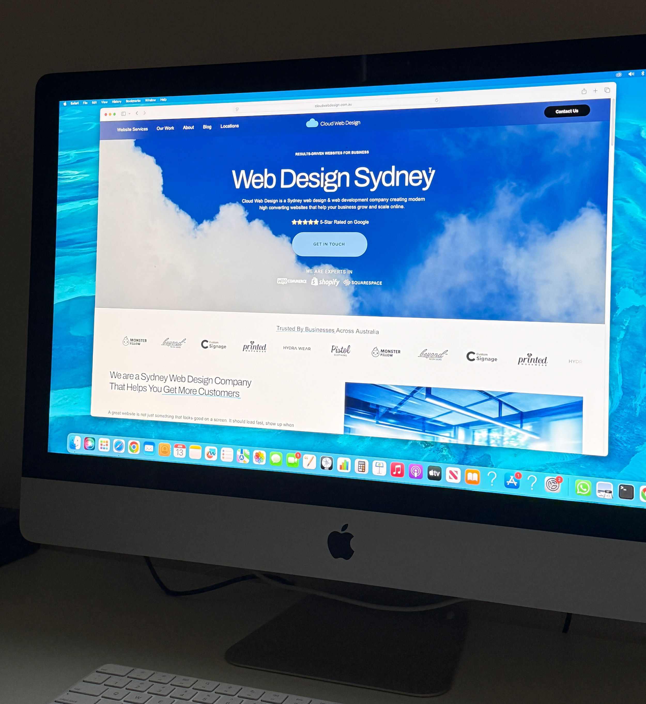 Cloud Web Design Sydney blog hero image about why a Sydney business website is not getting enough enquiries