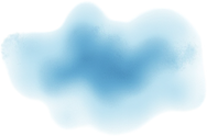 A light blue cloud against a white background.