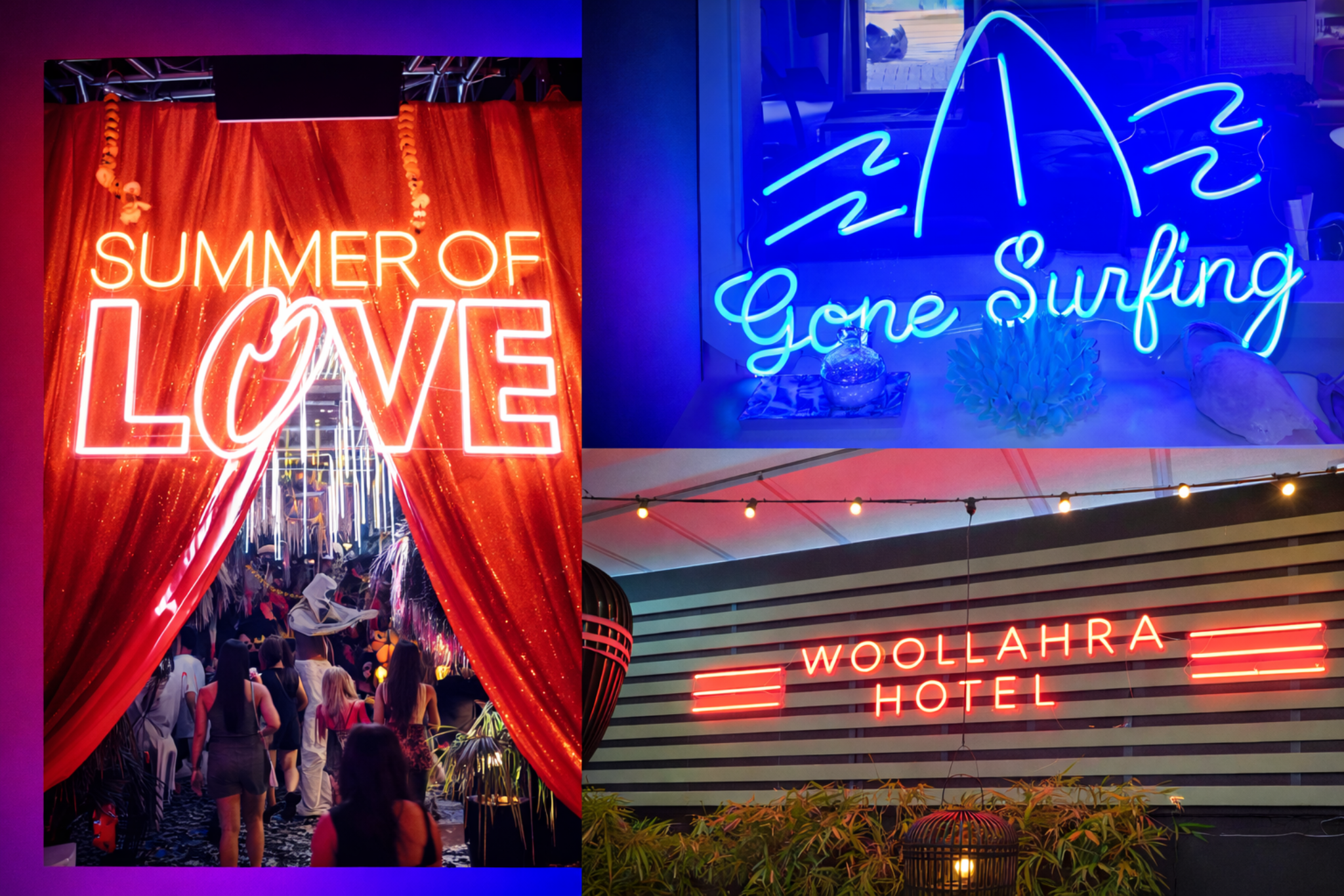 Cloud Web Design built the Beyond Neon Signs website showcasing custom neon signage projects across Sydney venues