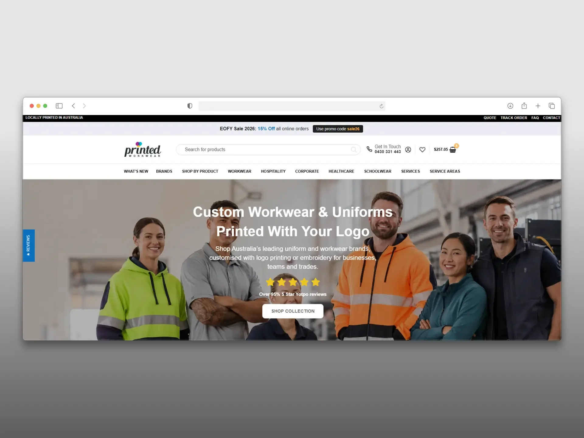 Custom Workwear & Uniforms Printed With Your Logo
