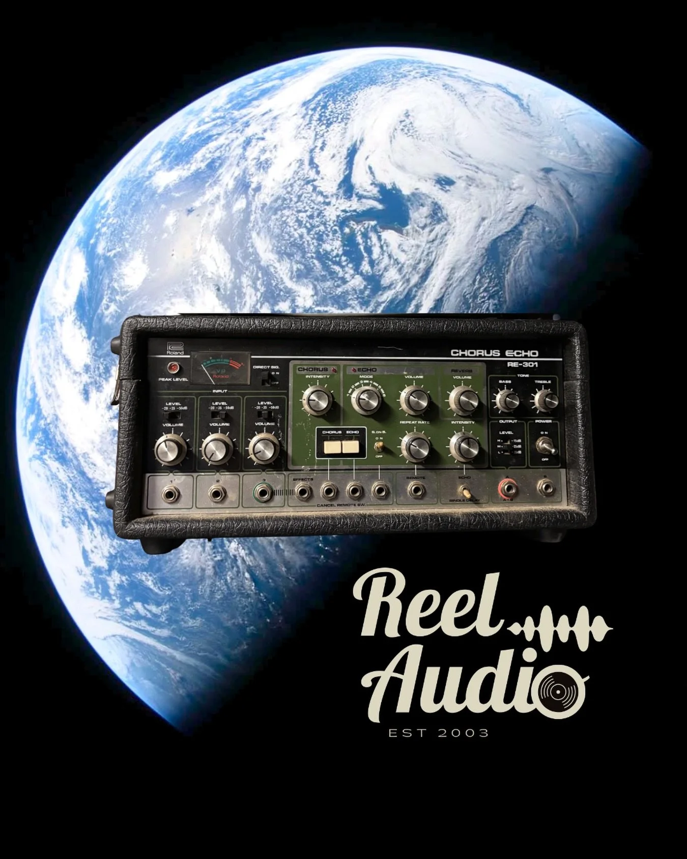 Saw Earth from space yesterday🌍
Heard echos is in delay. 

🎧🌌 Tell me I&rsquo;m not the only one. 

Then the stars really aligned and I landed a &mdash;The Roland RE-301 Chorus Echo 👨&zwj;🚀

This one&rsquo;s going in the personal collection frie
