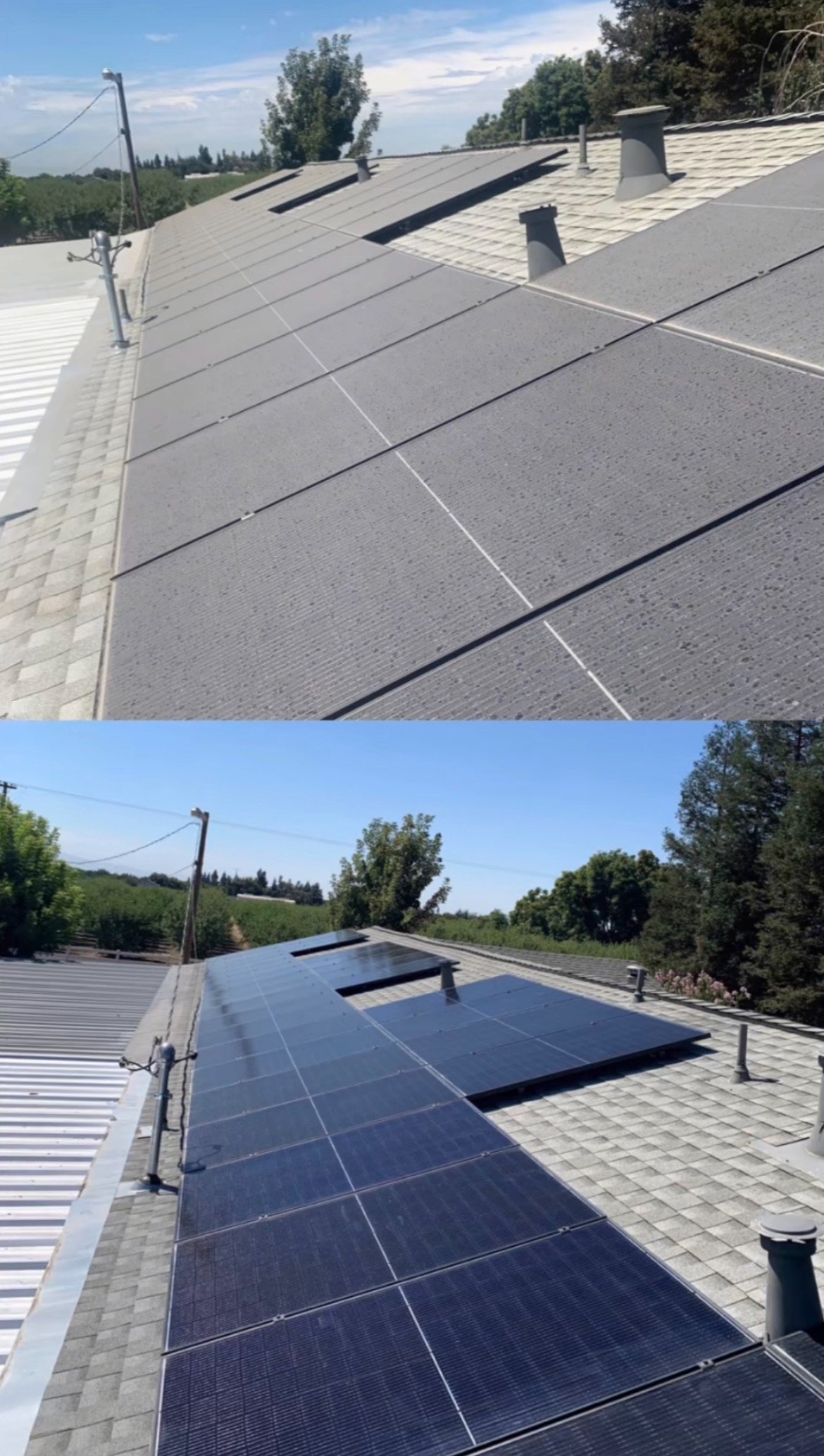 Solar cleaning and gutter cleaning