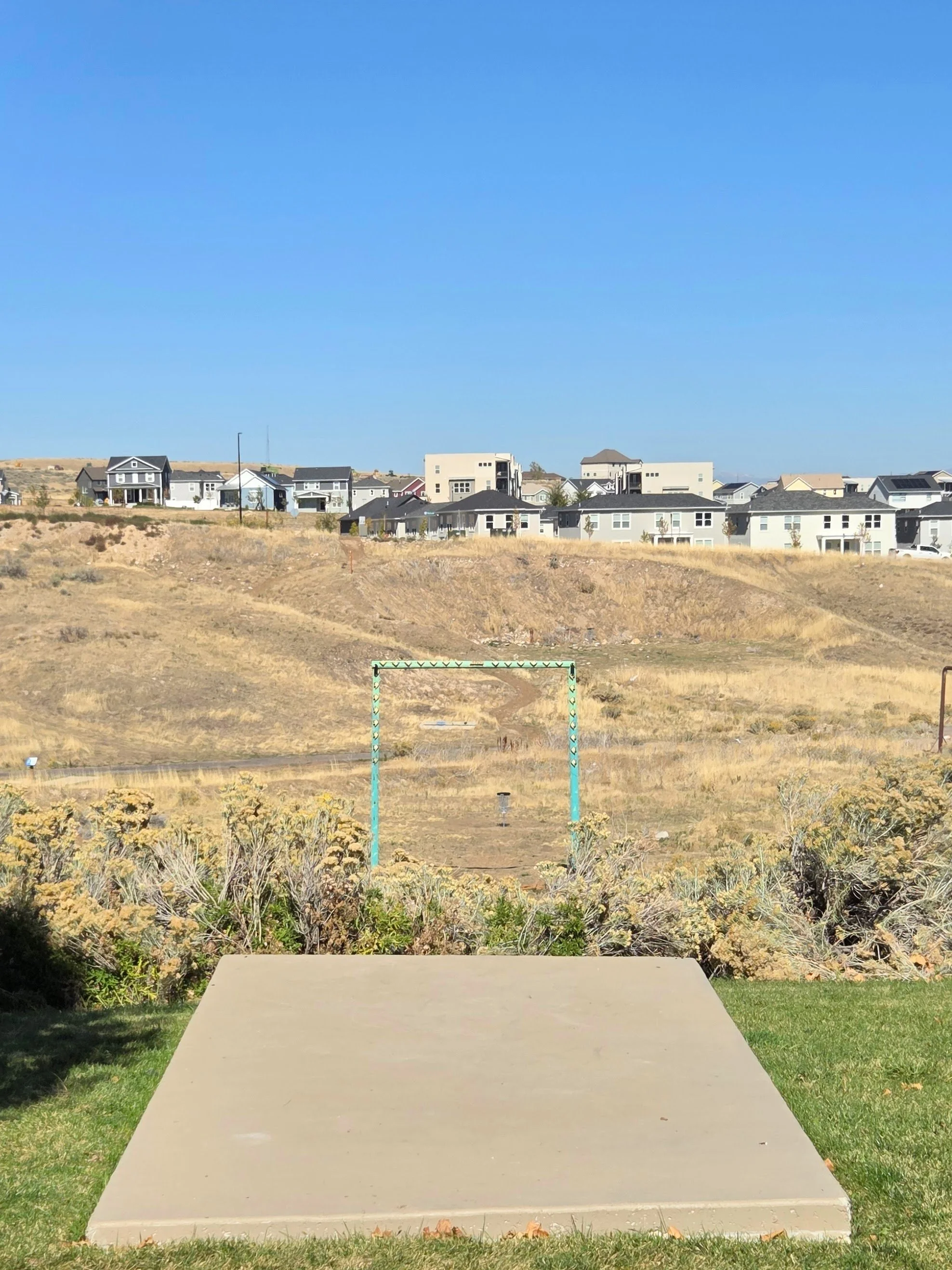 Side-by-side comparison of a sports field with a soccer goal and a backyard patio area, showing different backgrounds and surrounding elements.