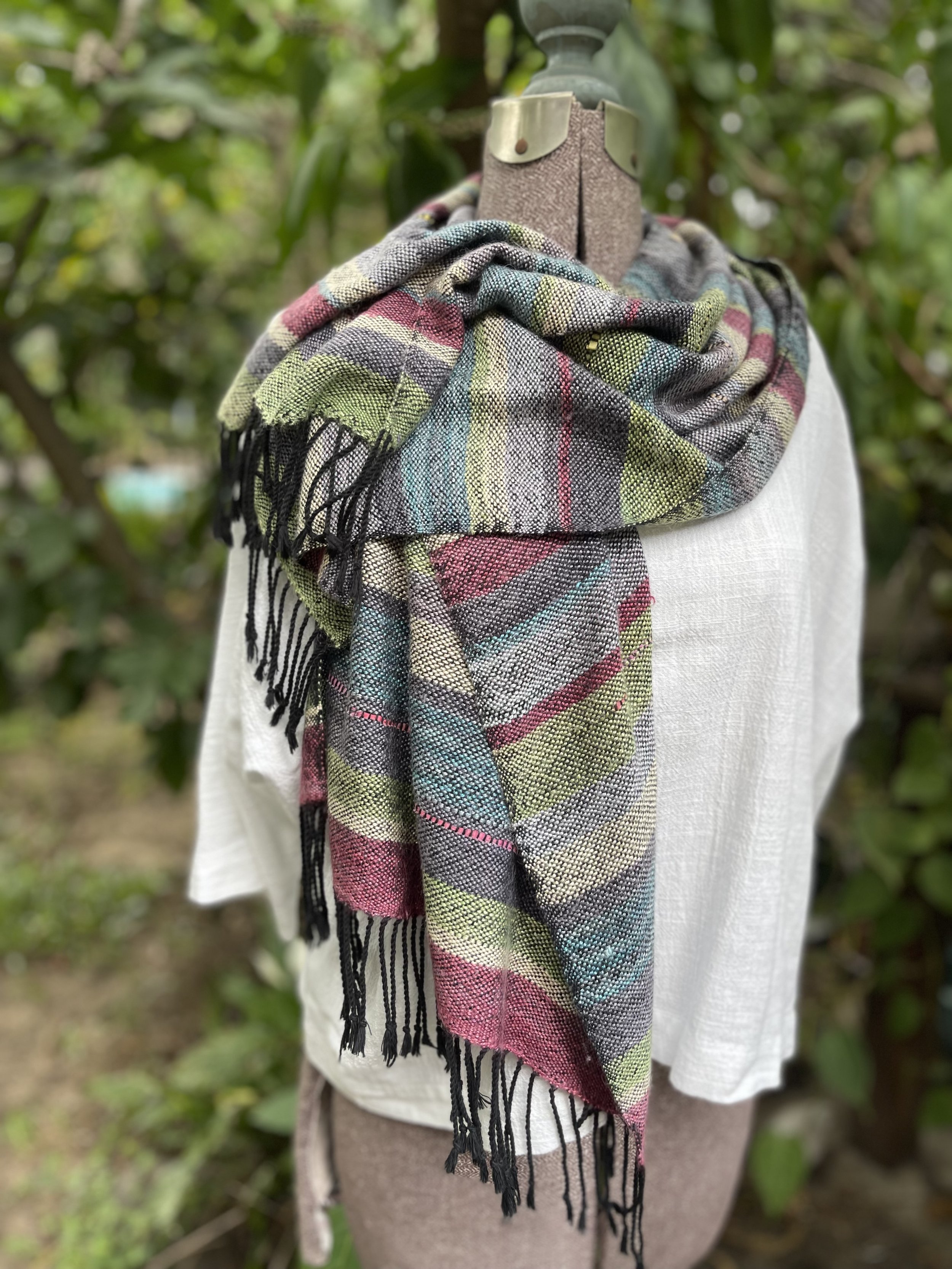 Wide scarf - Early Spring