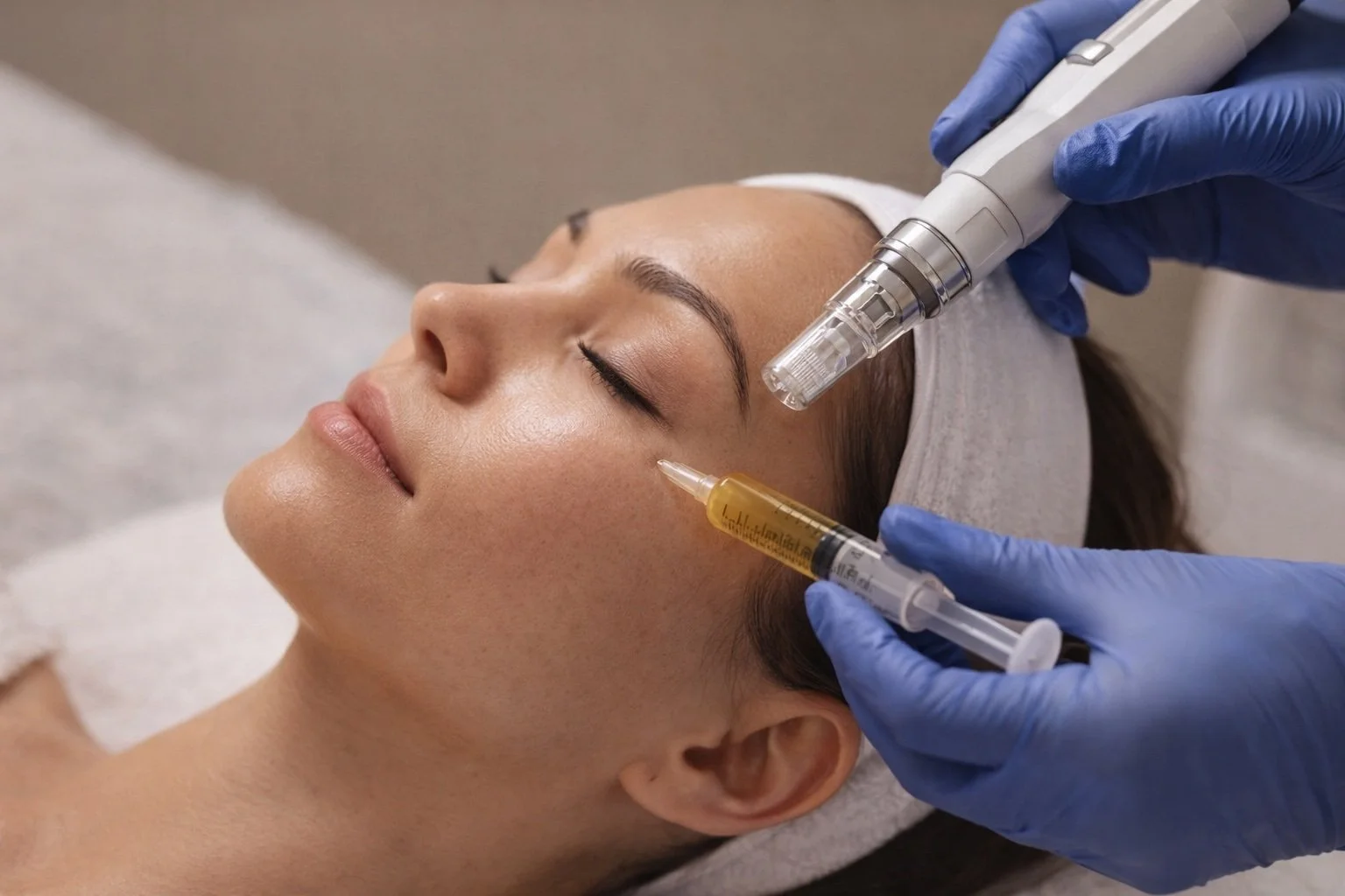 Microneedling + PRP
Enhanced regeneration using your body’s growth factors $395