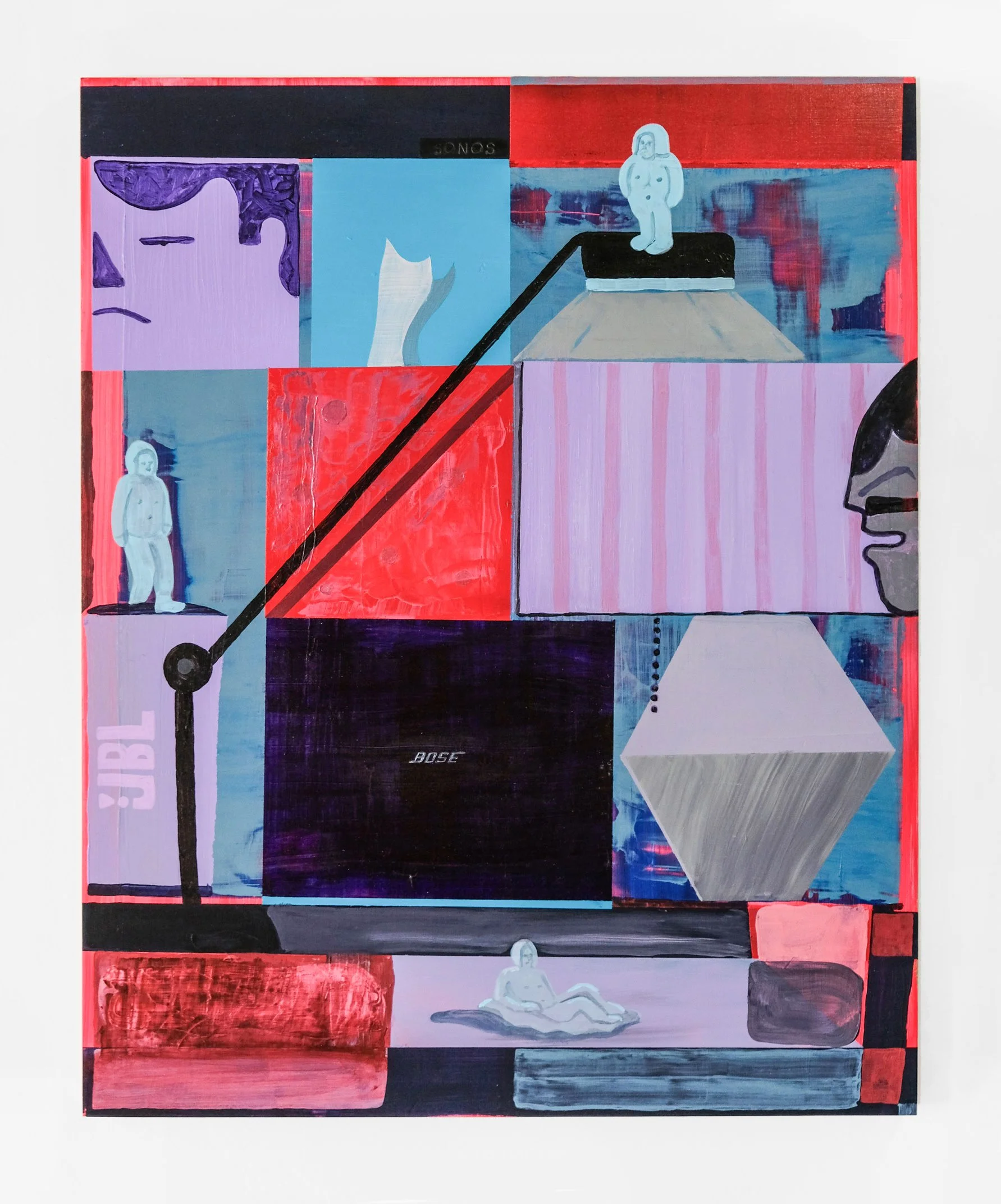  Slow Down / Deaf Jams , 2025 
Acrylic on cradled panel
 
20 x 16 in