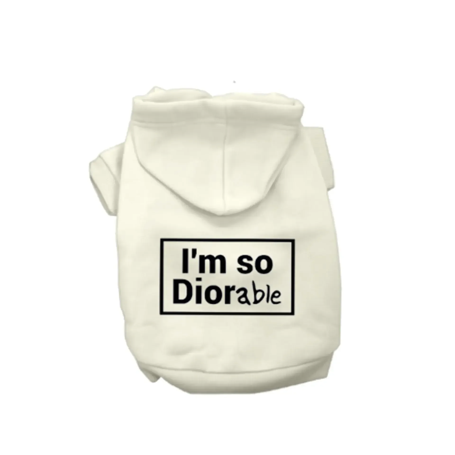 DIOR-able Hoodie for Dogs - I'm So Diororabable Luxury Pet Sweatshirt | Bougie Buddy BarkFifthAve1350