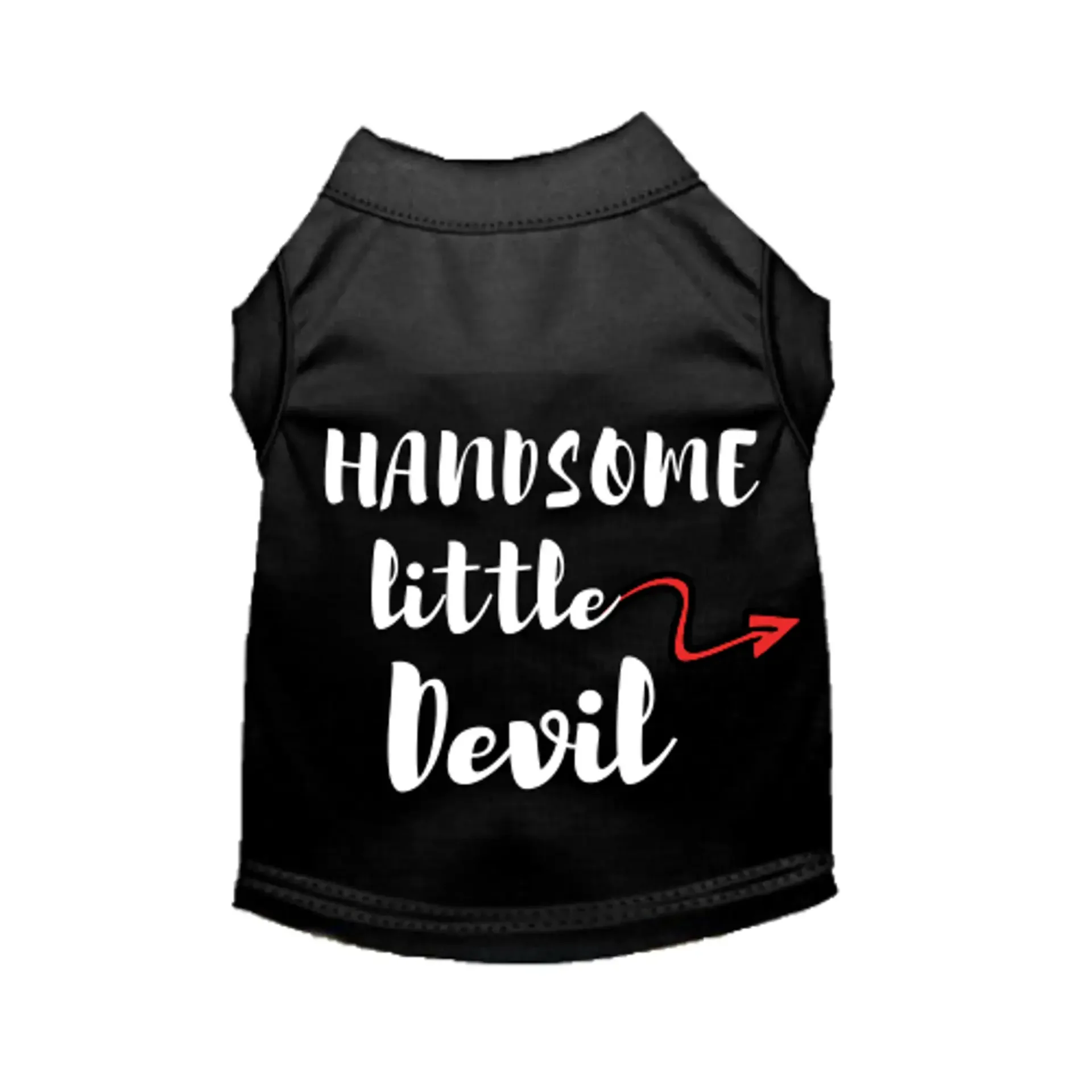 Handsome Little Devil Dog Tank - Red Sassy Boy Pet Shirt | Bougie Buddy BarkFifthAve5229