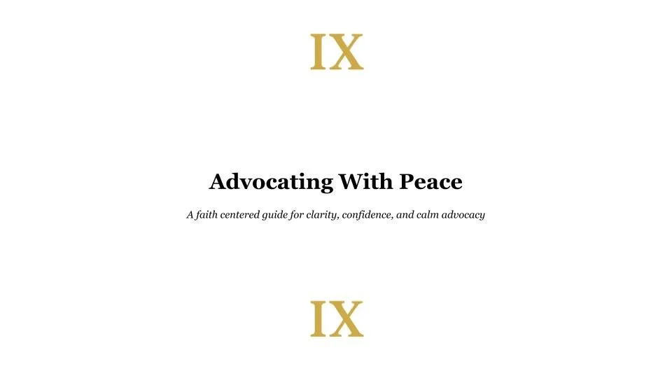 Advocating with Peace