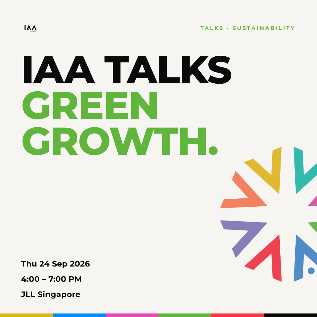 IAA Talks: Green Growth
Sept 24 2026
JLL Singapore
