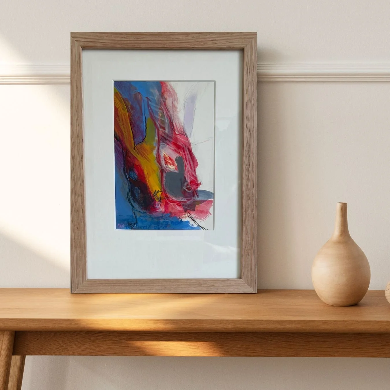 Familiar Shadow - Original framed artwork