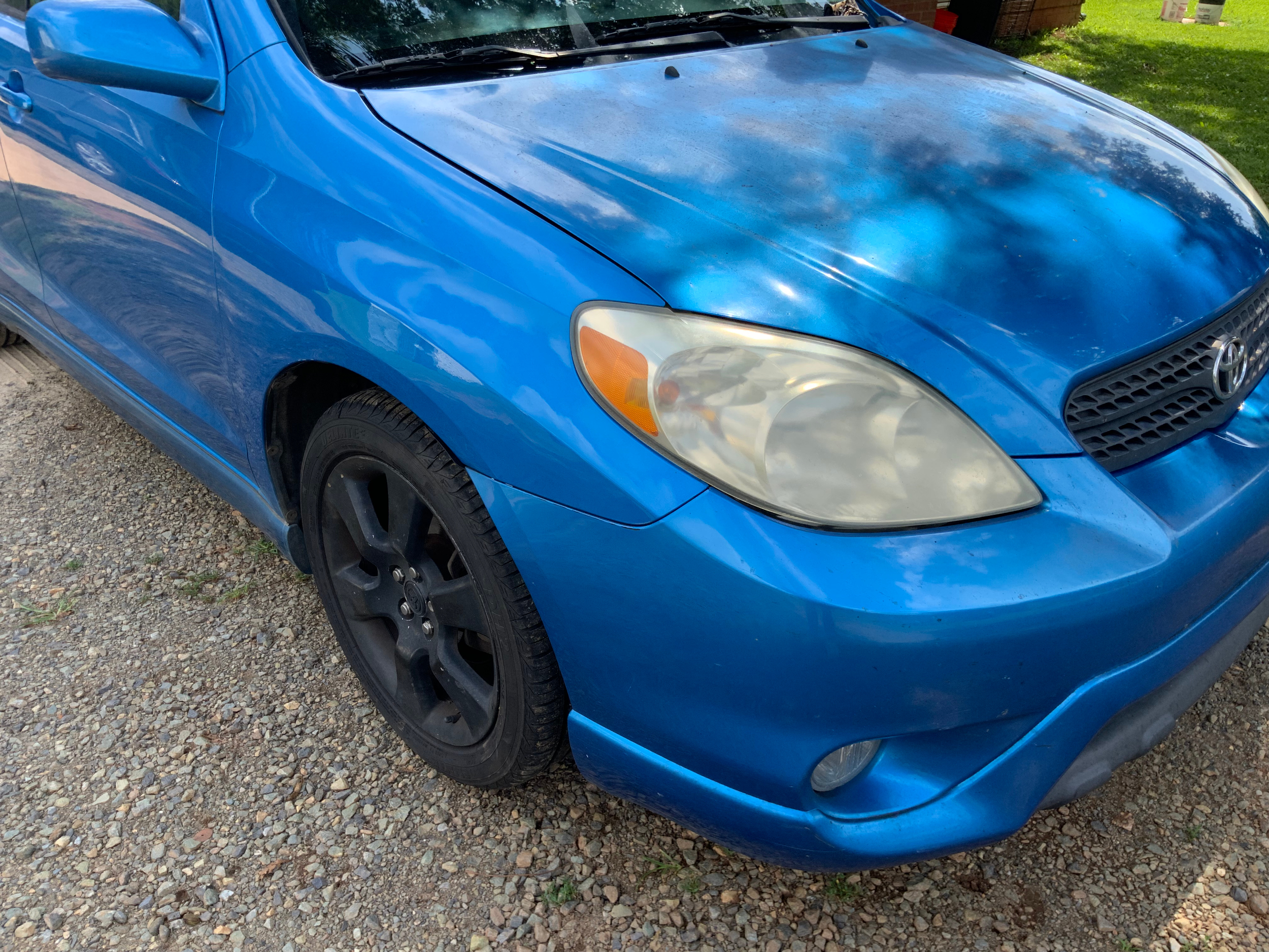 After of PDR on Toyota Matrix right fender
