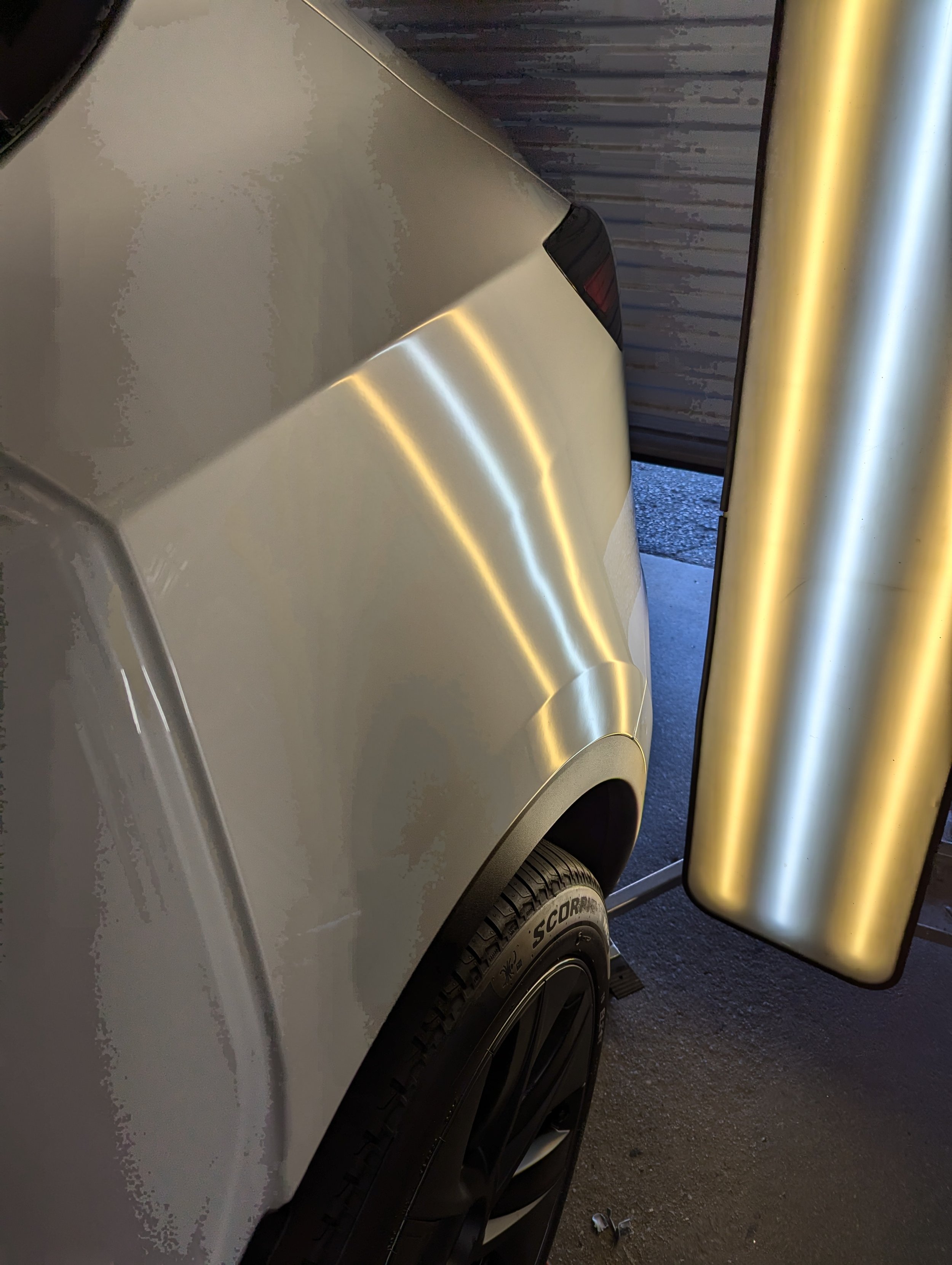 After of PDR on Tesla Quarter Panel