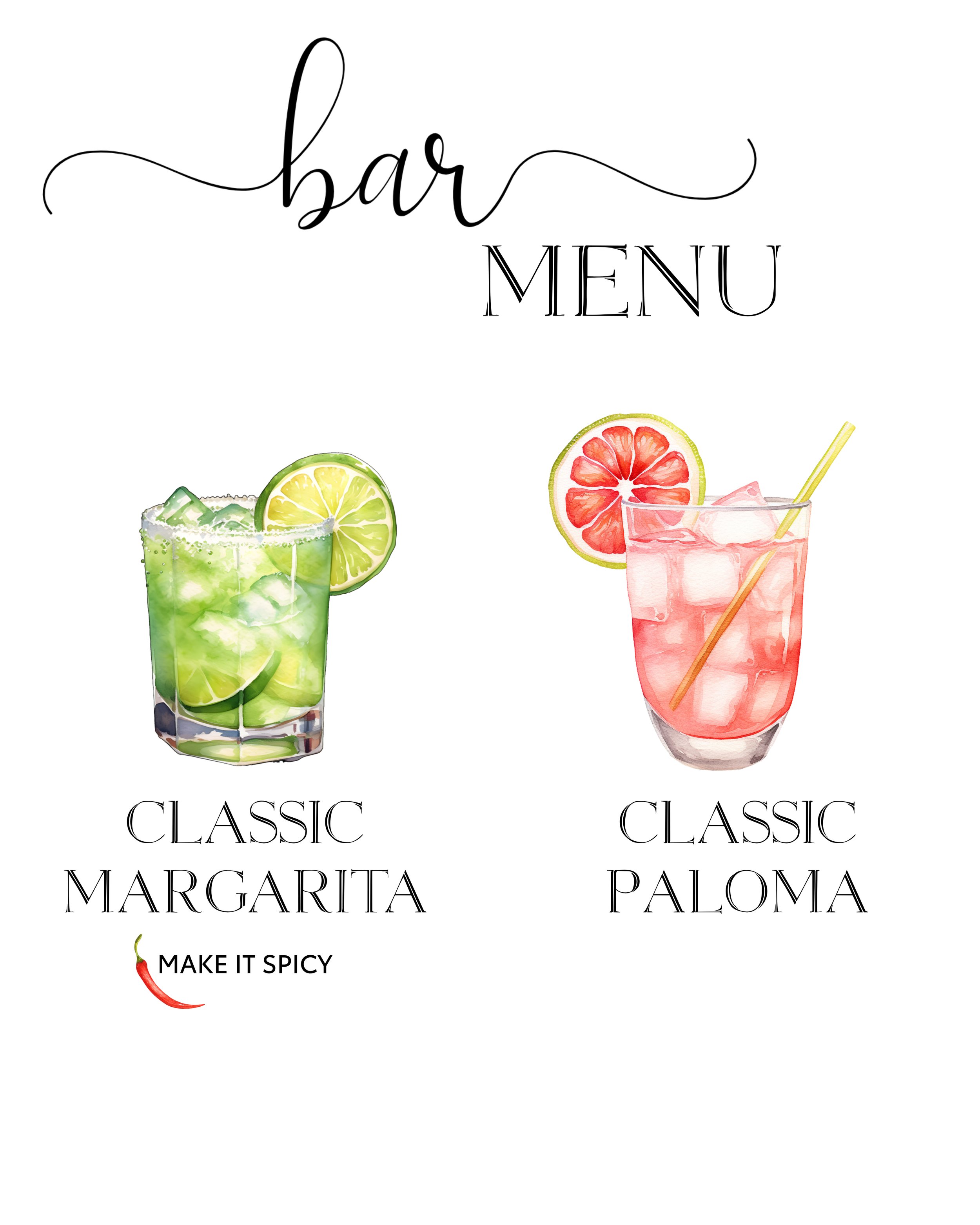 Pet Drink Menu and bar two photos 16x20.jpg