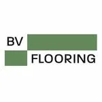 Logo with green and black color scheme, featuring the words 'BV' and 'FLOORING'