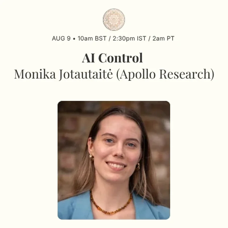 AI Control with Monika Jotautaitė