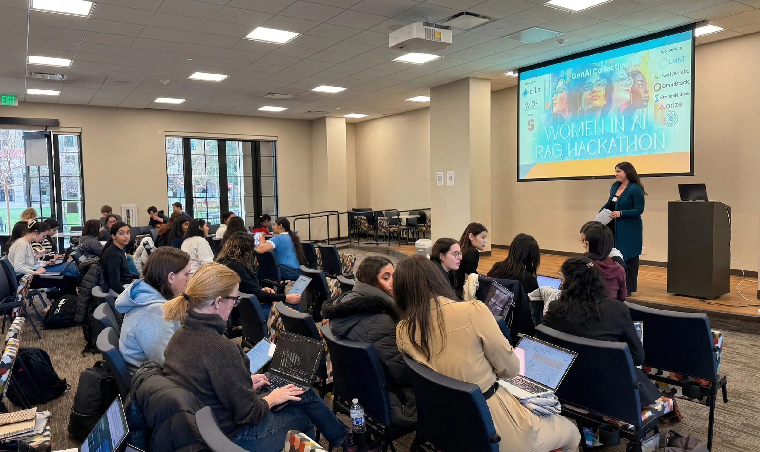 Lindsey Robertson at Women in AI RAG Hackathon