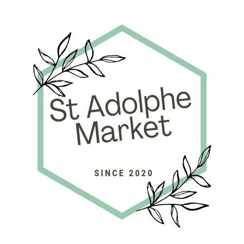 Graphic with a black speech bubble containing the text 'Stockdale Market' and a smaller tagline beneath.