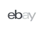 eBay logo with lowercase letters and a blue and yellow star.