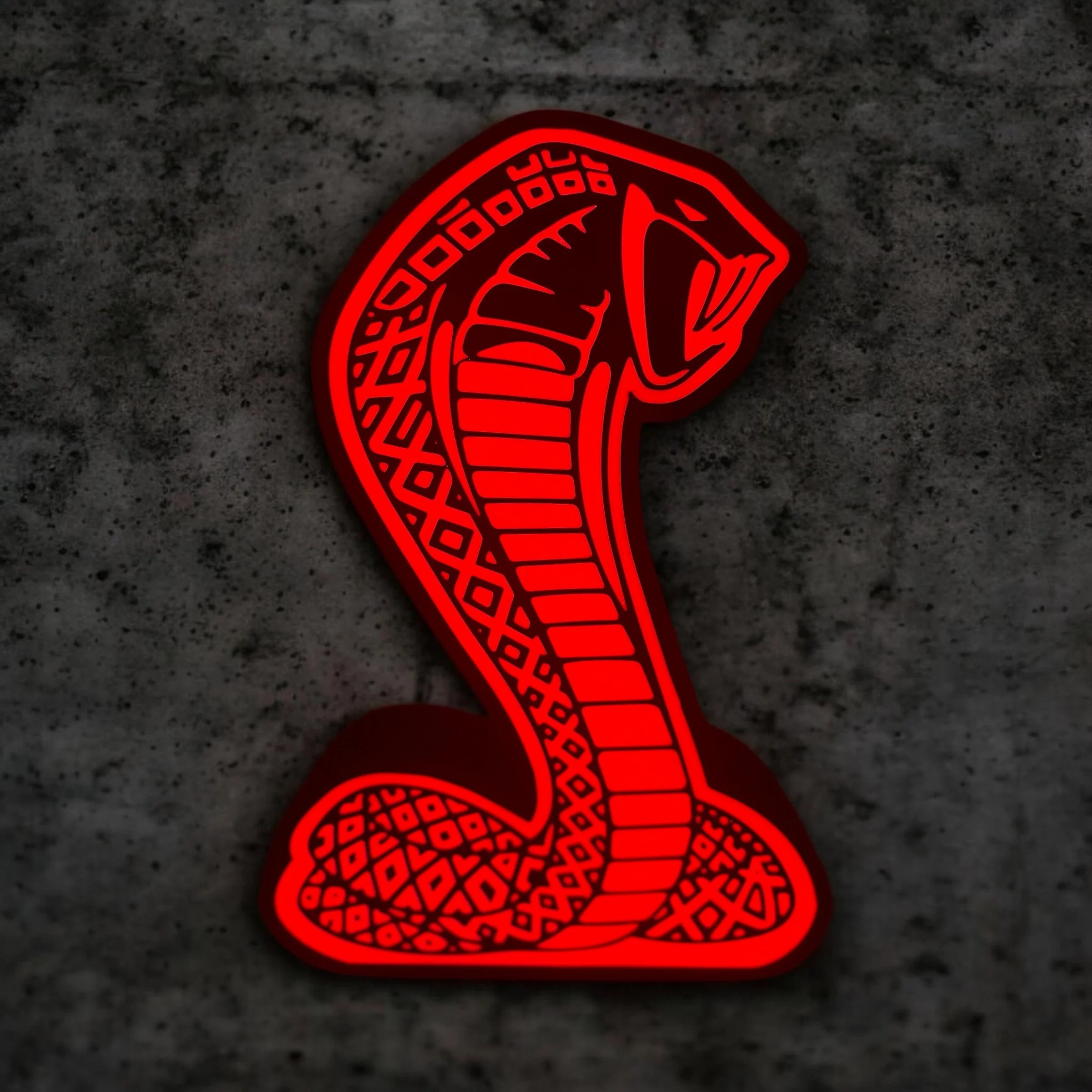 3D Printed Cobra Snake LED Light Box