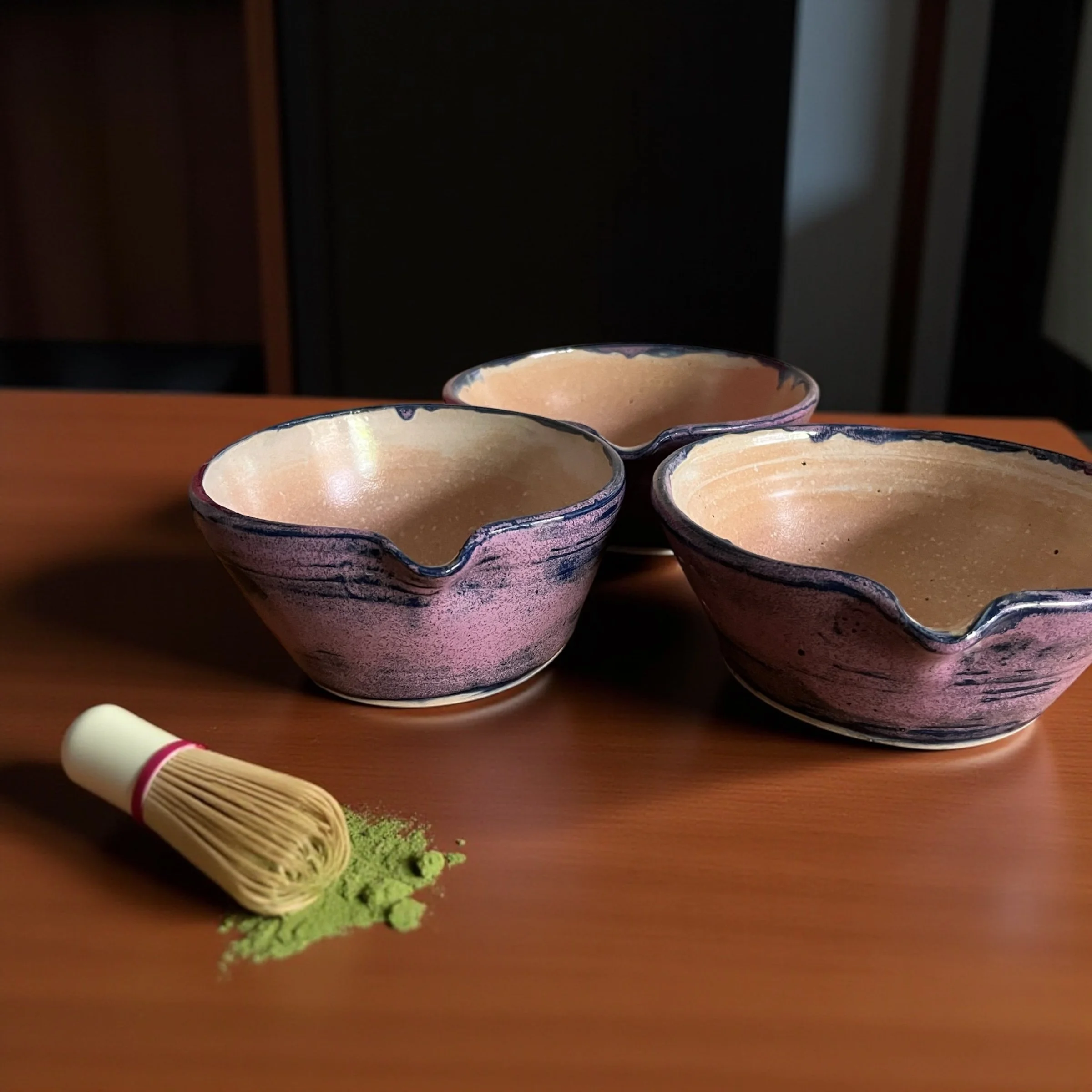 Jacaranda matcha bowl