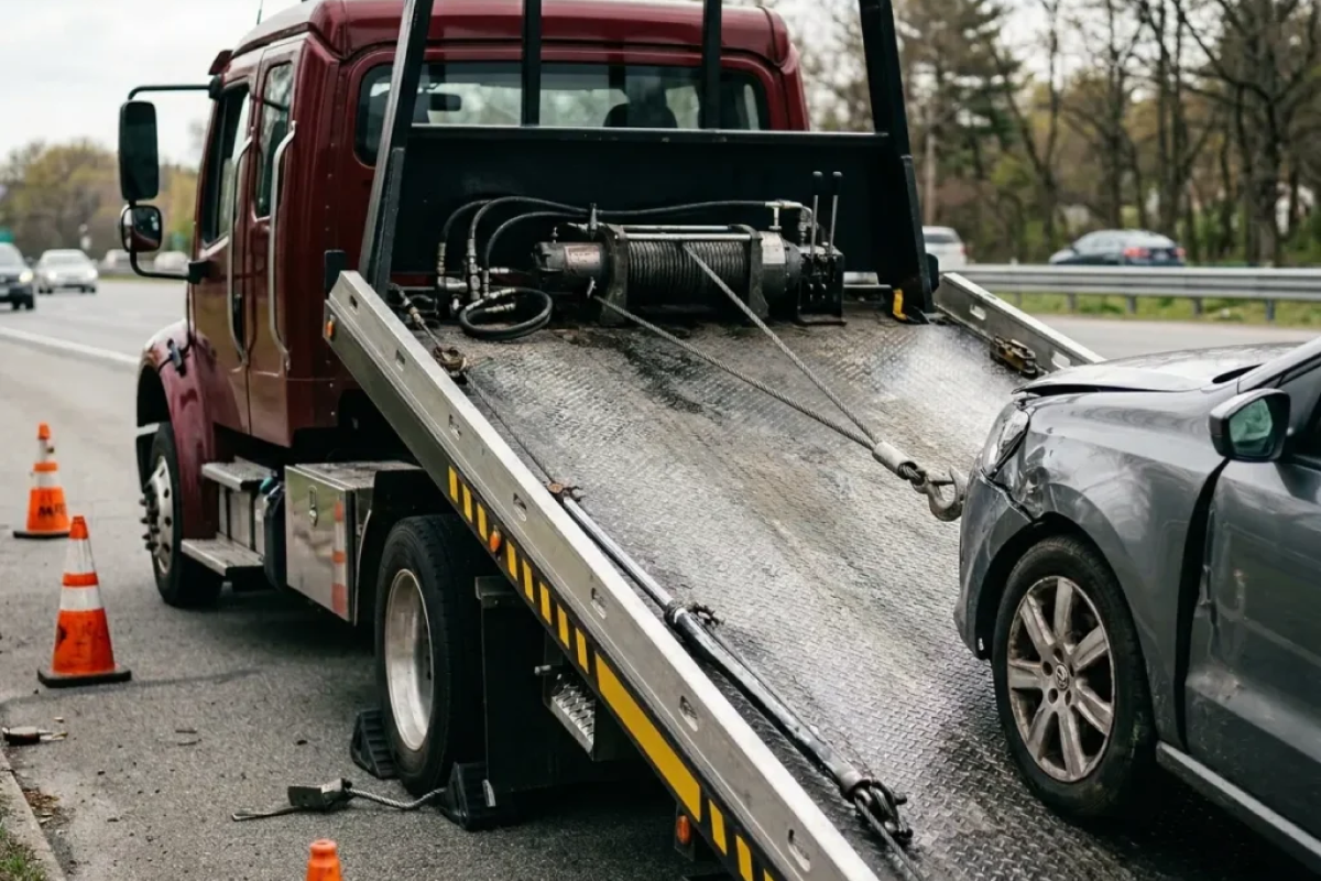 How Does a Tow Truck Handle a Vehicle That Cannot Be Driven?