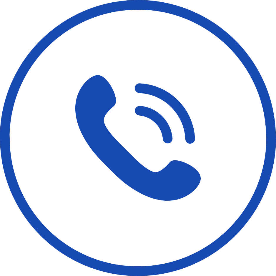 Icon of a phone handset inside a circle, indicating a call or phone feature.