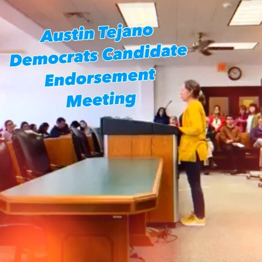 Thank you to the Austin Tejano Democrats and the officers for a great meeting. A lot of work goes into the planning and I appreciated the opportunity to share a little bit about my story and why I&rsquo;m running for State Board of Education. 

Thank