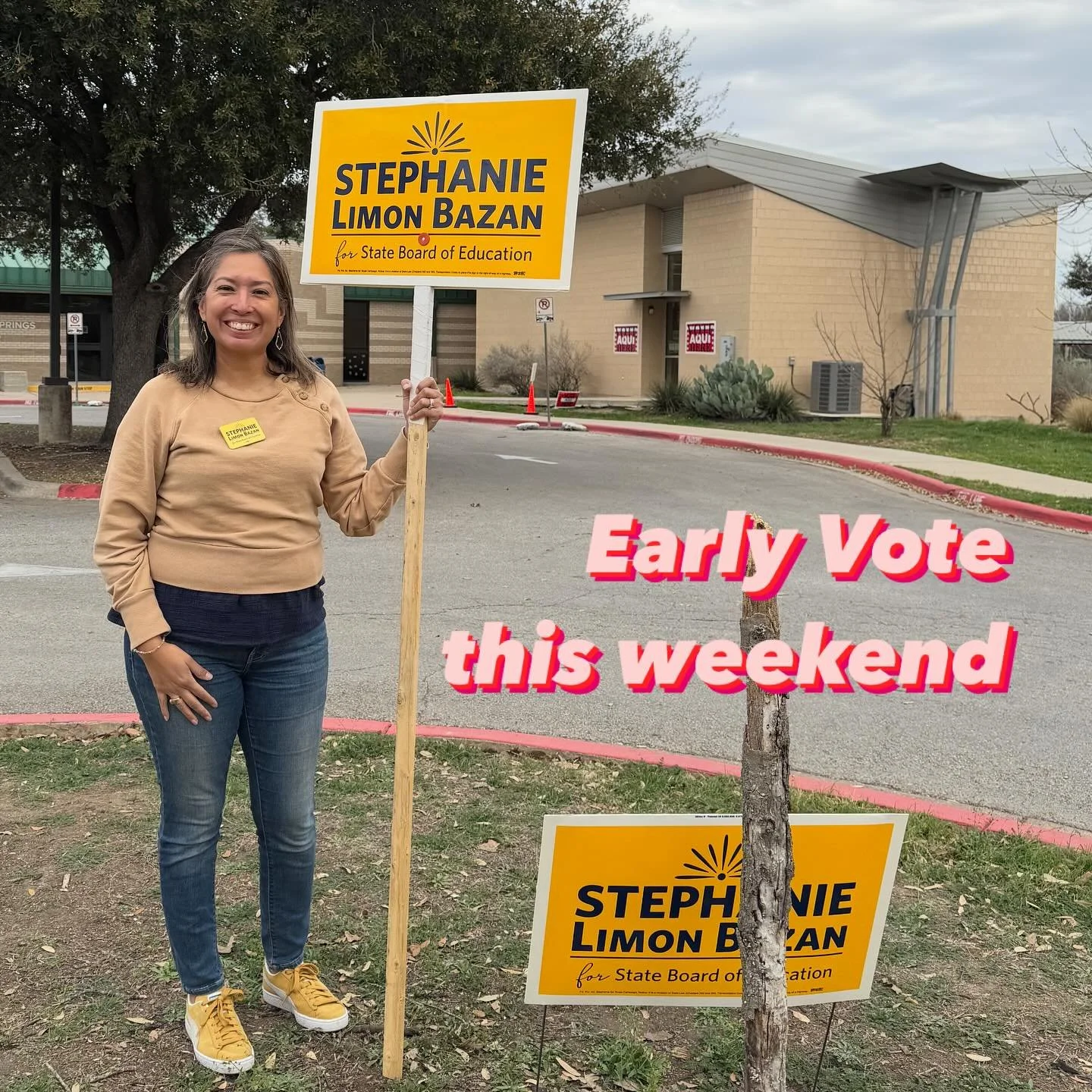 Being on the campaign trail while momming sometimes means you poll greet while your kiddo is playing basketball 🏀 inside the rec. Thank you to the friends in my village for watching him  play so I could keep going. 

🩷💛🩷💙