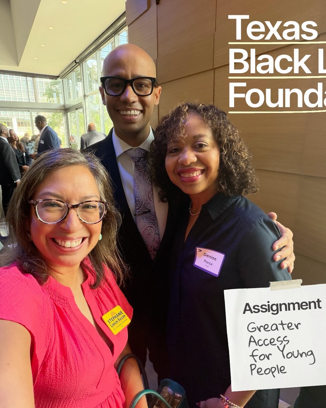 Thankful to join my friends in support of @texasblacklegacyfoundation. The honorees and scholarship recipients were inspiring, and all used their platform to speak about lifting others. Among the powerful words I took in was this&hellip;

&ldquo;Lega