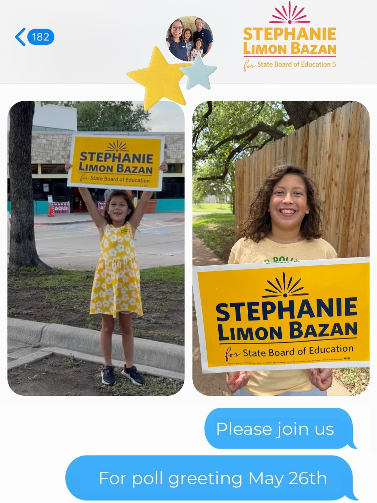 We would love to have you join us tomorrow May 26th to poll greet. 

If you&rsquo;re available, even for a short bit, let us know by commenting, messaging or emailing us at Stephanie@stephaniebazan.com and we will connect. 

Thank you! 

#stephaniefo
