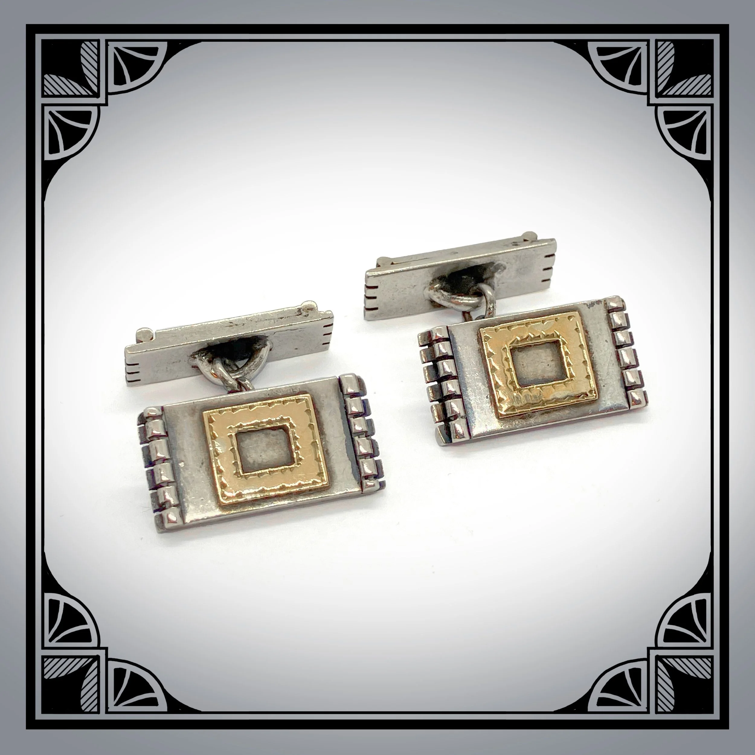 1930s Japanese Art Deco Cufflinks