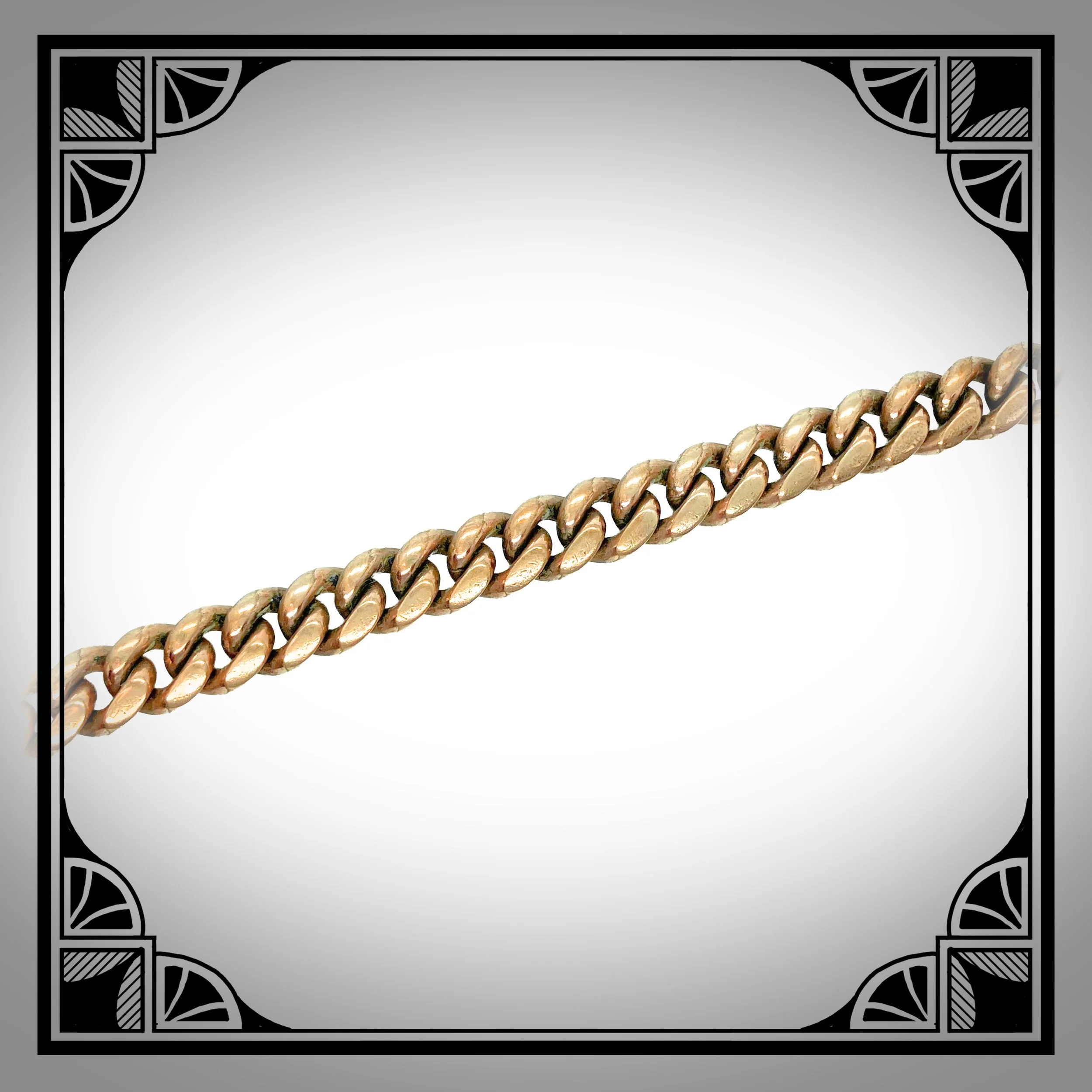 1900s German Heavy Gold-Plated curb chain made by Rodi & Wienenberger 2.jpg