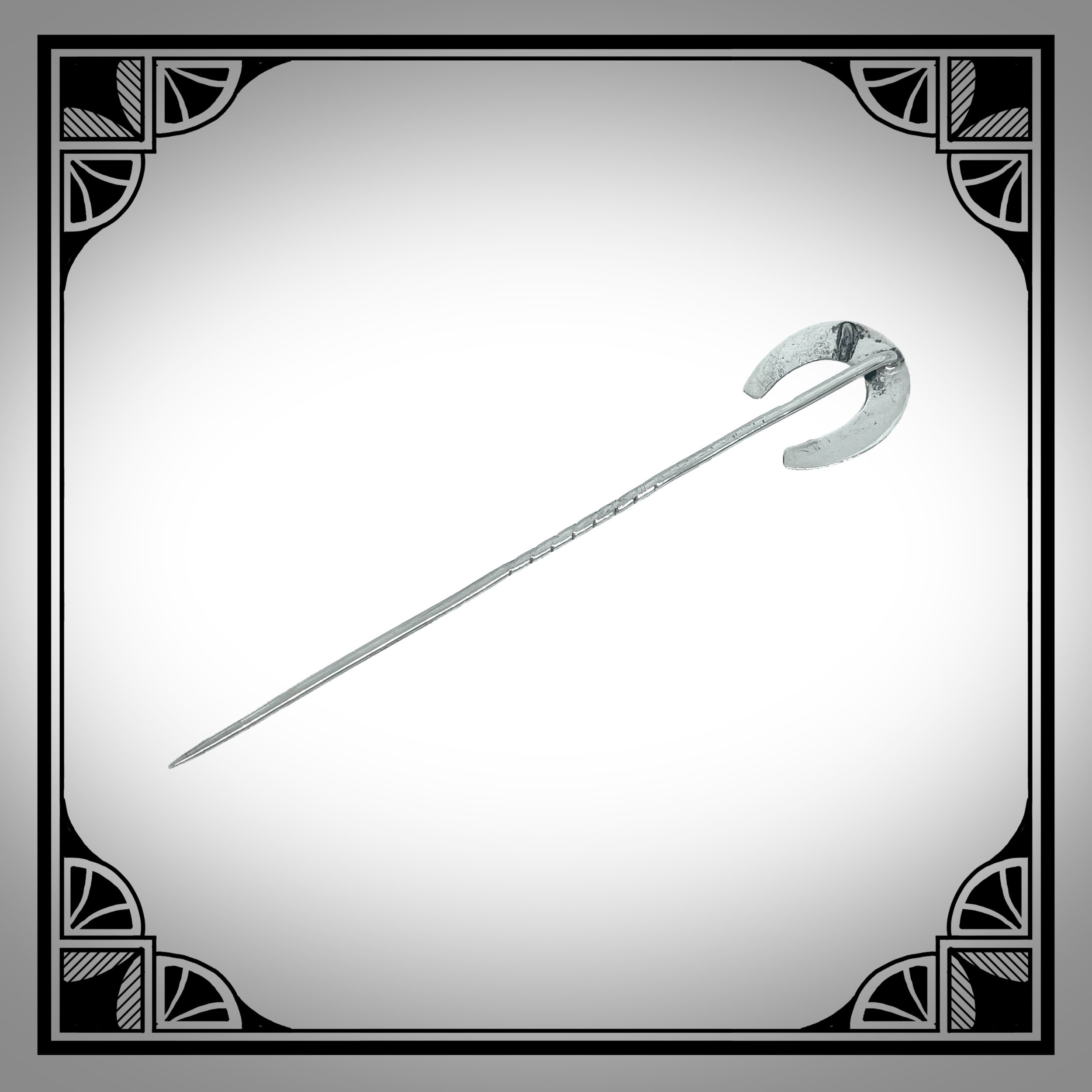 1900s Niello silver Horseshoe Stick Pin 4.jpg